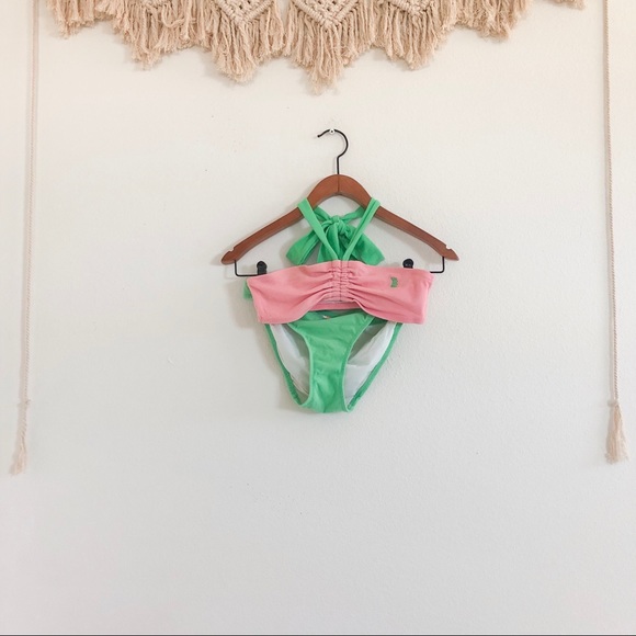 Juicy Couture Other - Juicy Couture Pink & Green Terrycloth Bikini Set
